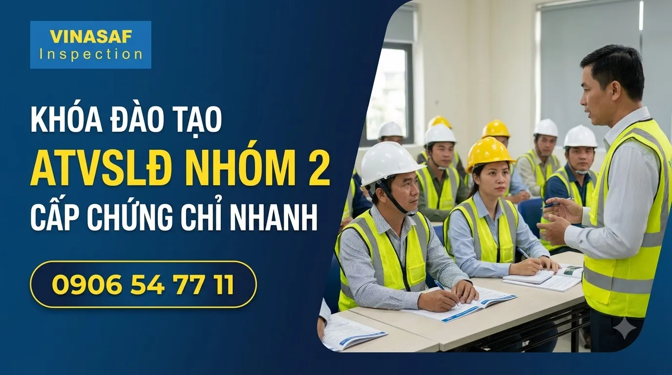 Khóa đào tạo ATVSLĐ nhóm 2 cấp chứng chỉ nhanh