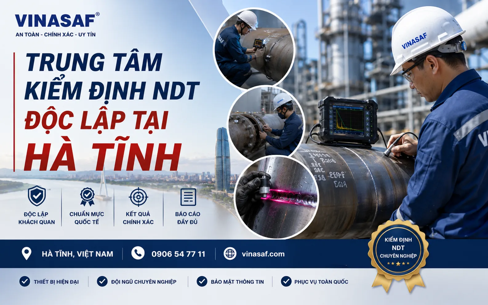 Trung tâm kiểm định ndt độc lập tại Hà Tĩnh